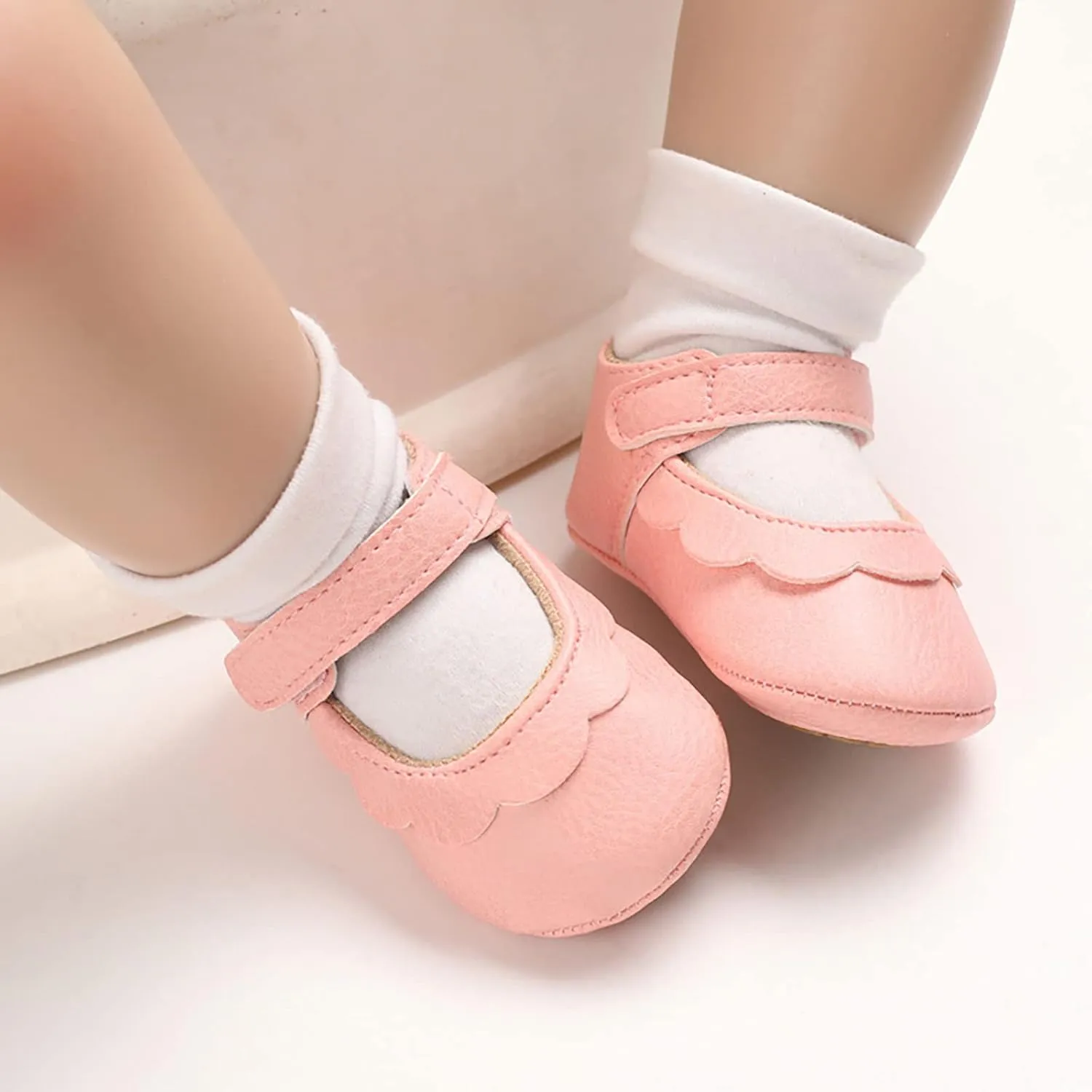 Spring and Autumn Children Baby Toddler Shoes Girls Round Toe Lightweight Comfortable Solid Toddler Girl Dress Shoes
