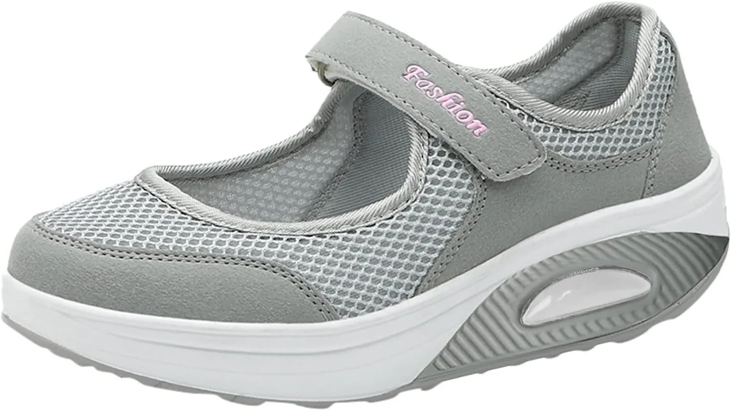 Stretch Cushion Shoes for Women Fashion Lightweight Shoes Casual Workout Shoes Hook Loop Breathable Shoes