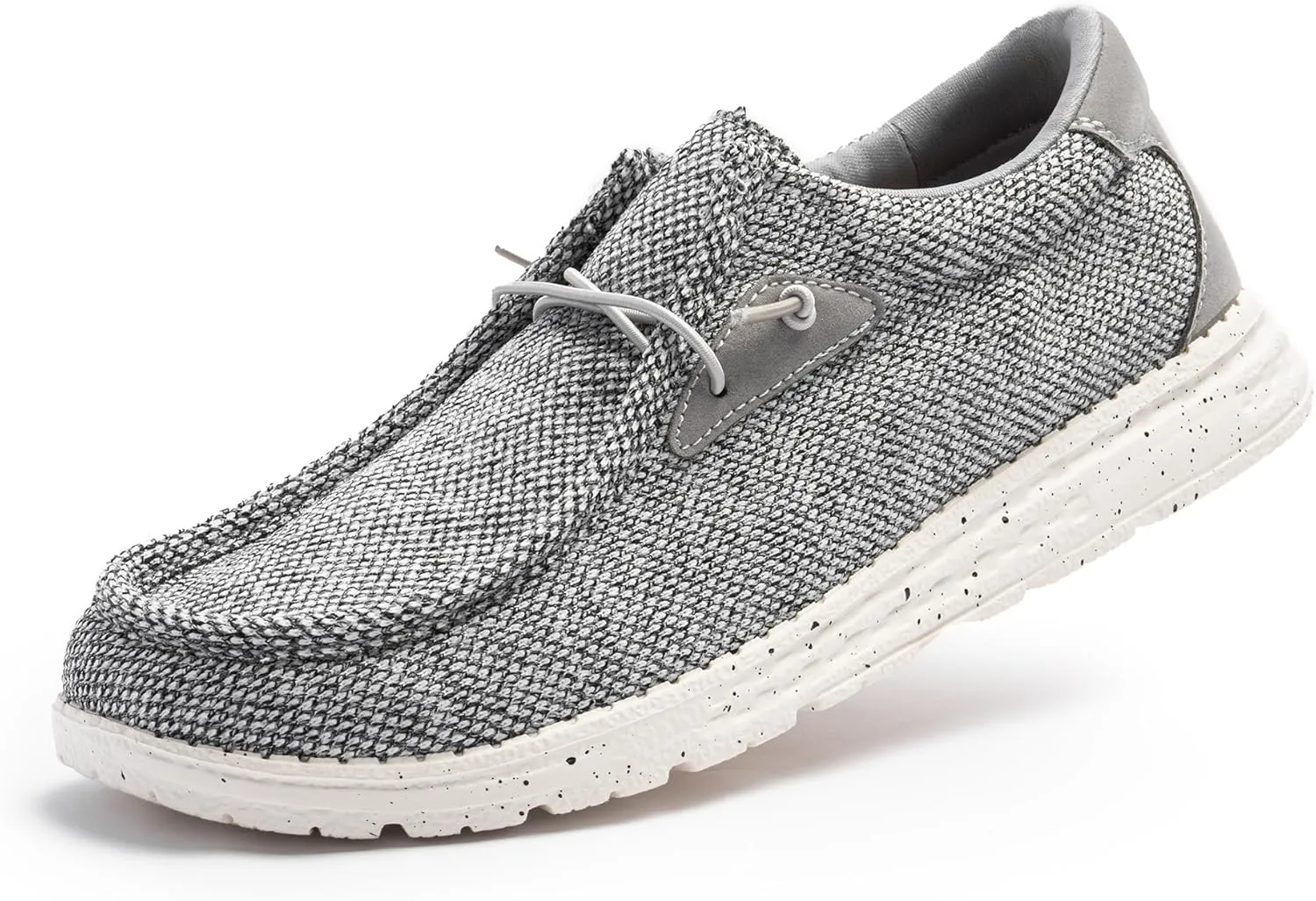 Stylish and Comfortable Men's Stretch Loafers & Slip-Ons, Lightweight Casual Mens Shoes, EVA Outsole, Breathable Upper, Extra Insole and Lace