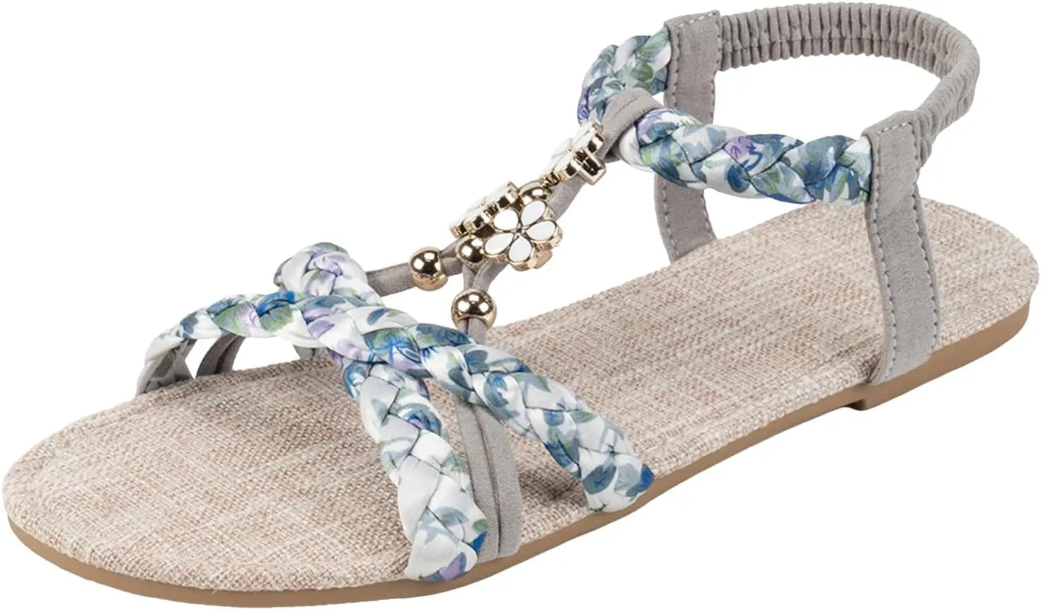 Summer Bohemian Sandals for Women Fashionable Flat Dress Shoes Women's Breathable Summer Versatile Sandals