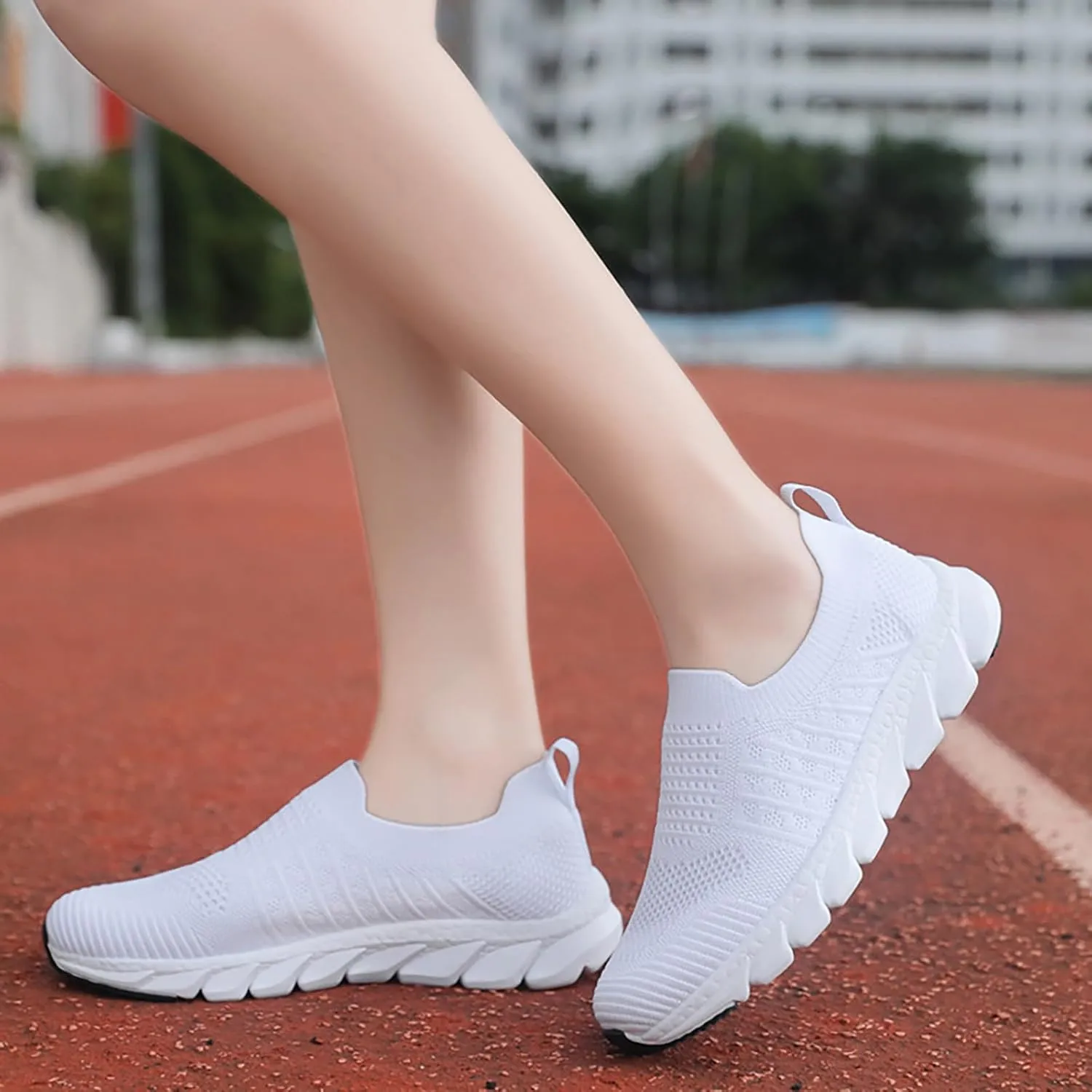 Tennis Shoes Womens Loafers Brown Casual Shoes Slip On Sneakers Men's Athletic Sneakers Lightweight Breathable White Basketball Shoe White Loafers
