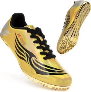 THESTRON Unisex Track Spikes Running Sprint Shoes Track & Field Shoes for Men Women Kids Cool Racing Running Sneakers