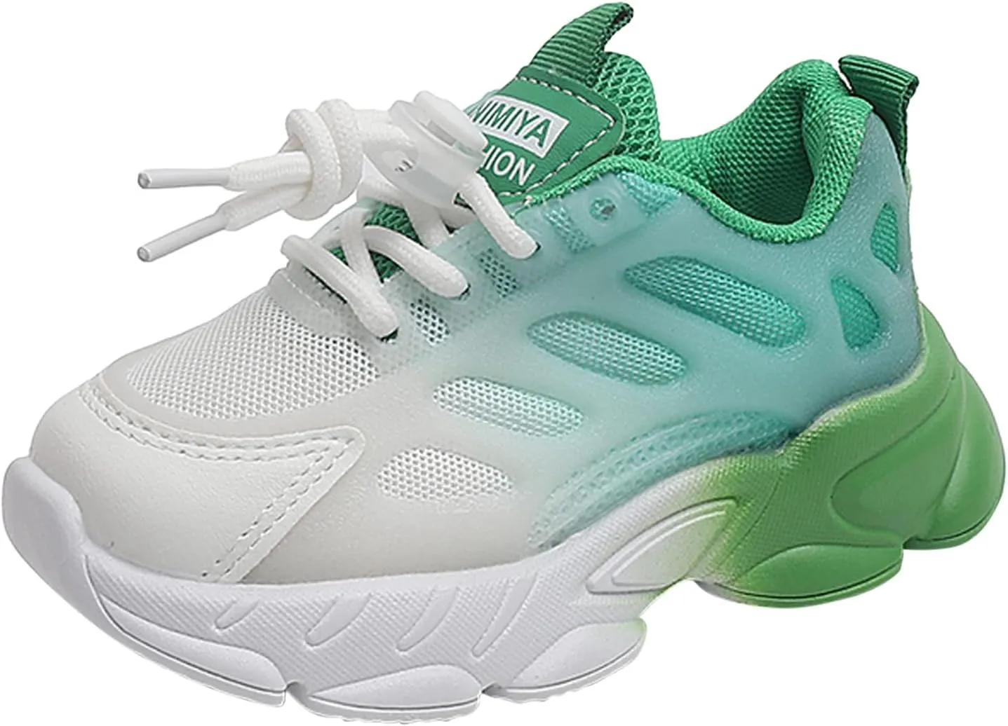 Toddler Boys Girls Gradient Color Lightweight Sneakers Mesh Breathable Anti Slip Soft Comfy Tennis Shoes Unisex