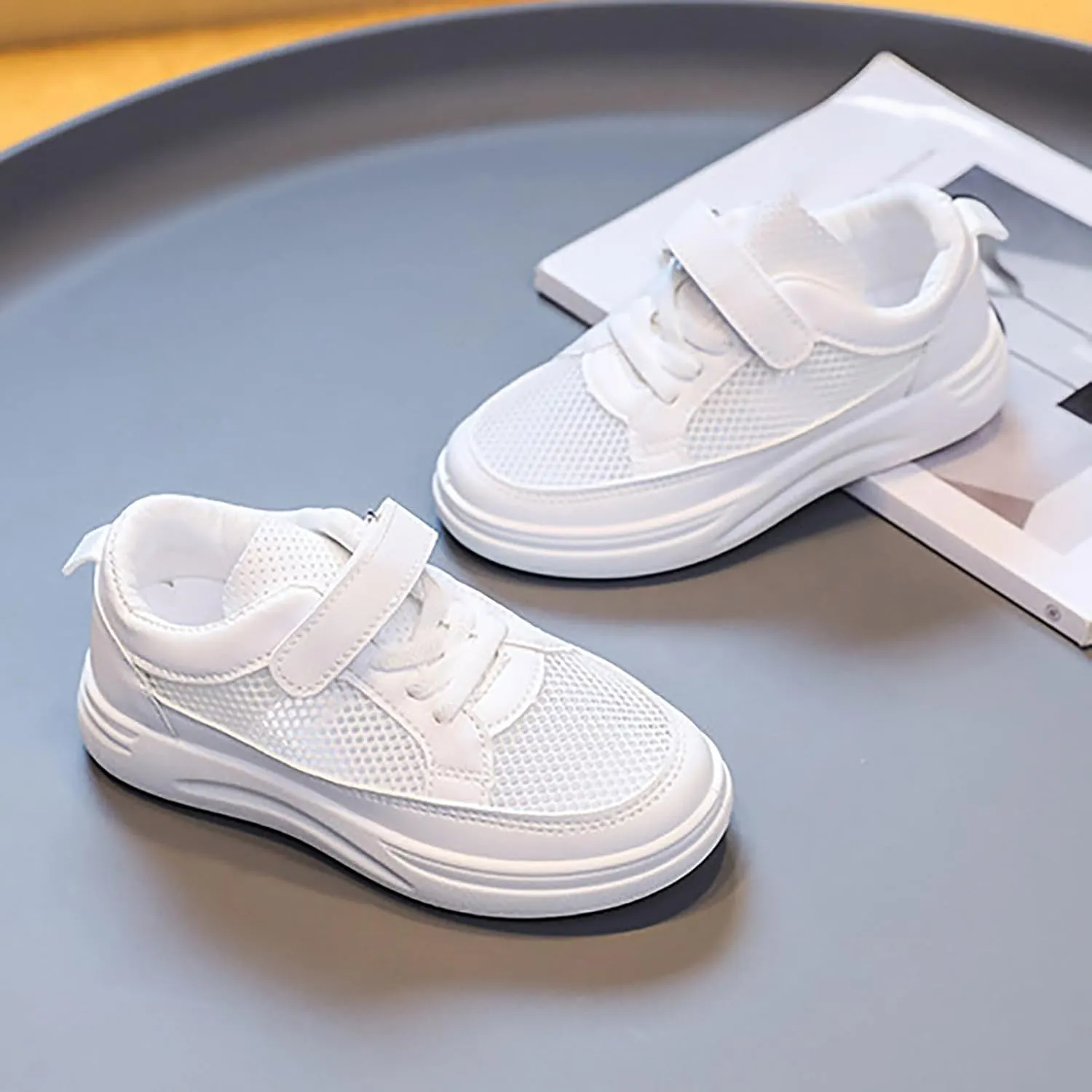 Toddler Kids Mesh Canvas Flats Single Breathable Lightweight Casual Slip On Shoes for Girls Canvas Sneakers Boys