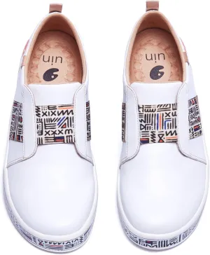 UIN Men's Fashion Sneakers Lightweight Walking Casual Loafers Slip Ons Art Painted Athletic Travel Skate Shoes Cordoba Modern Art