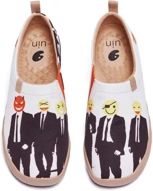 UIN Men's Loafers Lightweight Sneakers Walking Casual Slip ons Art Painted Travel Shoes We are Elites