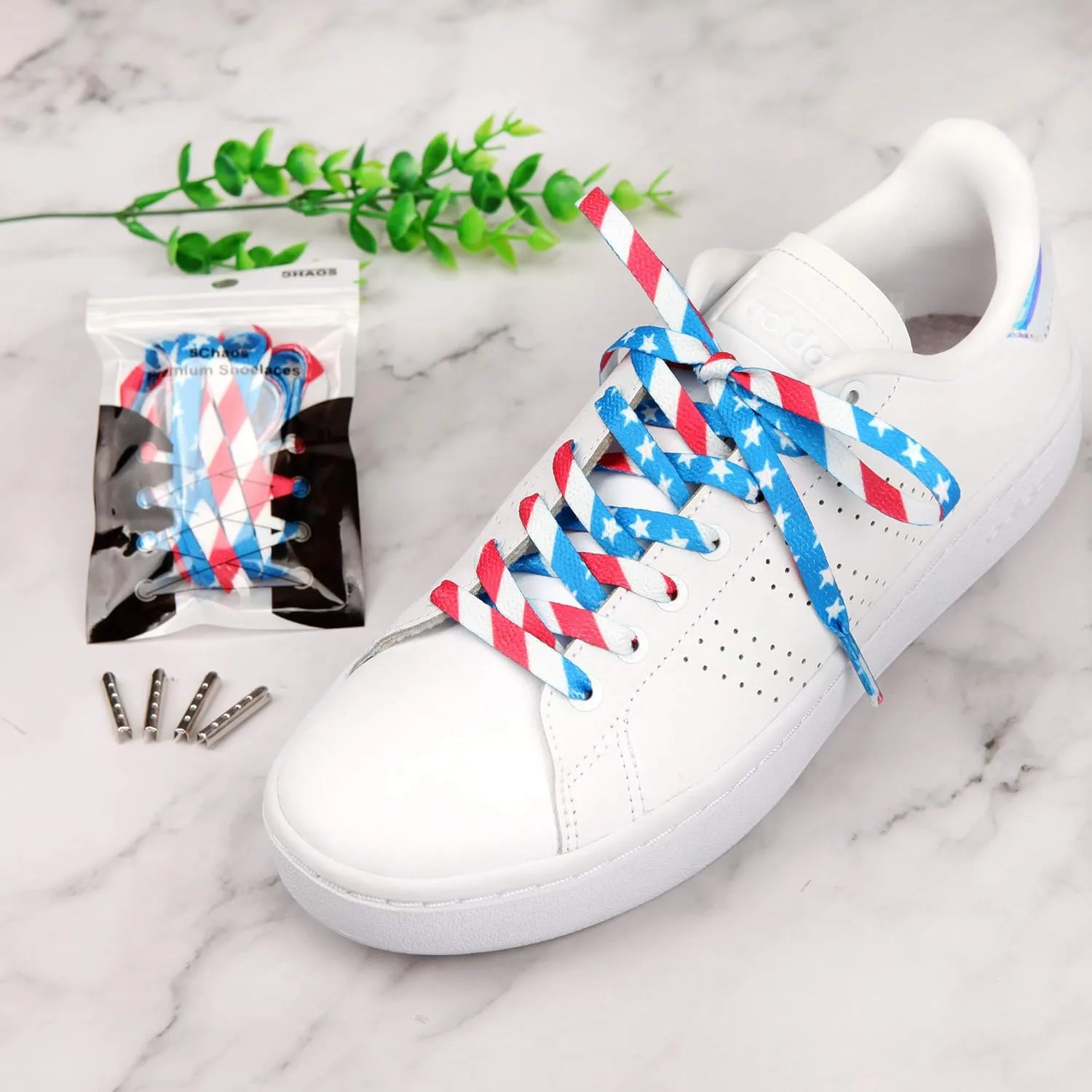 Vibrant Shoelaces for Fun, Cool Design with Metal Aglets 1 Pair