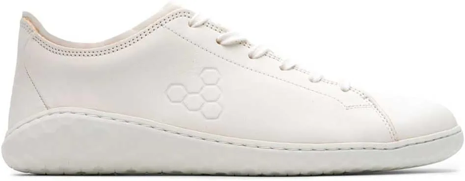 Vivobarefoot Mens Geo Court III Leather Bright White Trainers 11 US