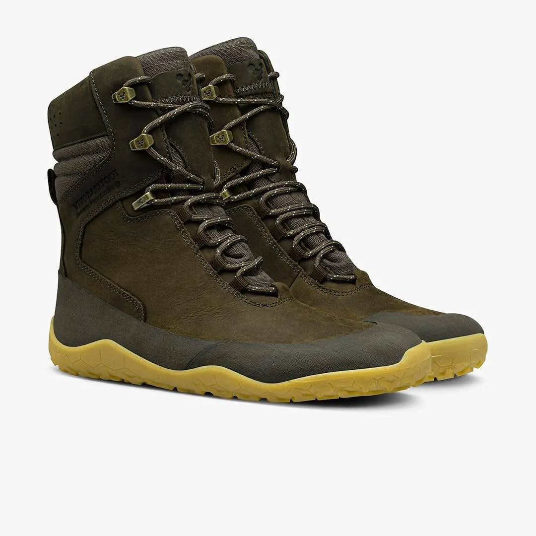 Vivobarefoot Tracker HI II FG, Womens Leather Hiking Boot With Barefoot Firm Ground Sole and Thermal Protection