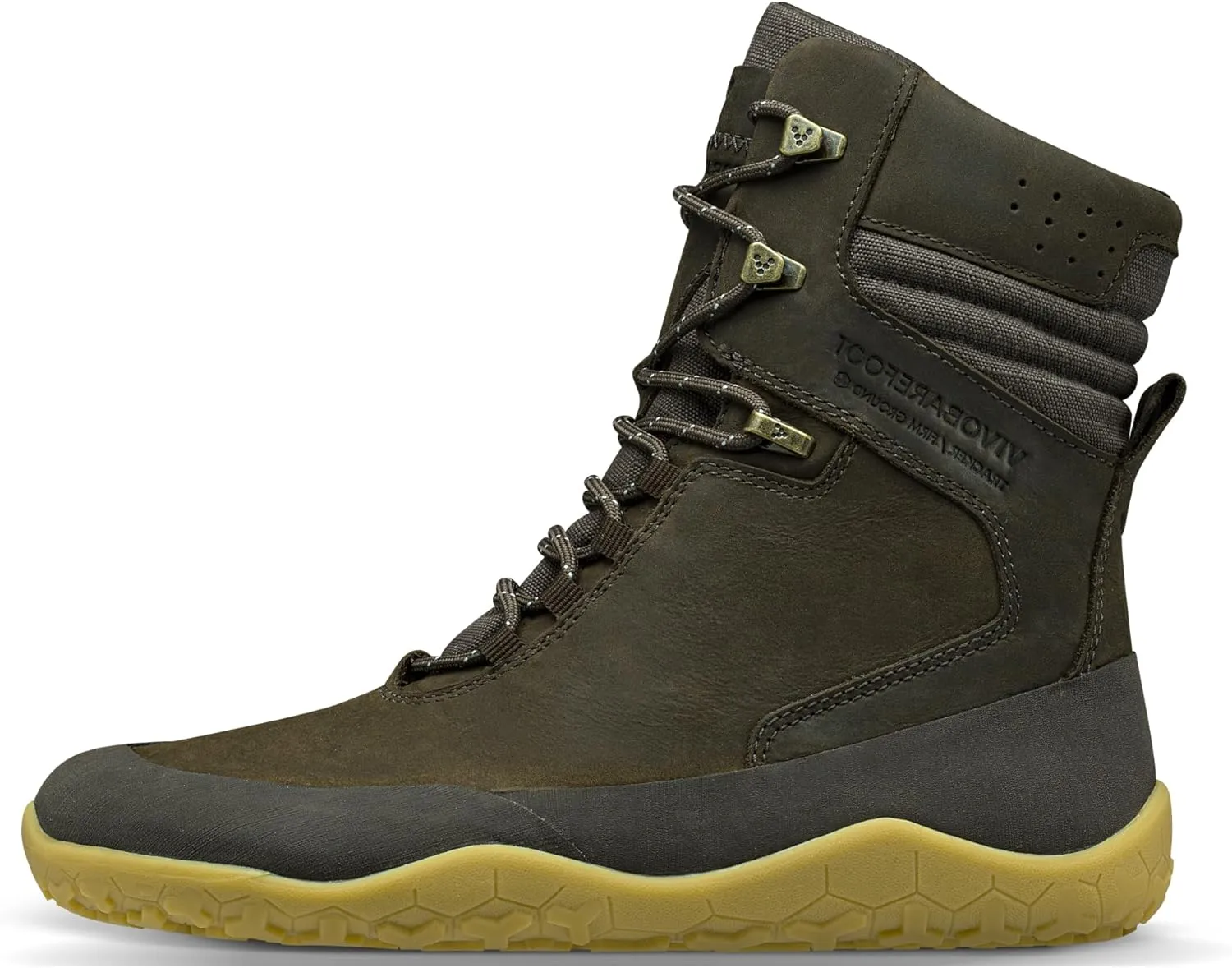Vivobarefoot Tracker HI II FG, Womens Leather Hiking Boot With Barefoot Firm Ground Sole and Thermal Protection