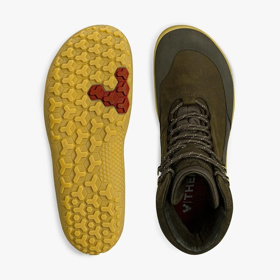 Vivobarefoot Tracker HI II FG, Womens Leather Hiking Boot With Barefoot Firm Ground Sole and Thermal Protection