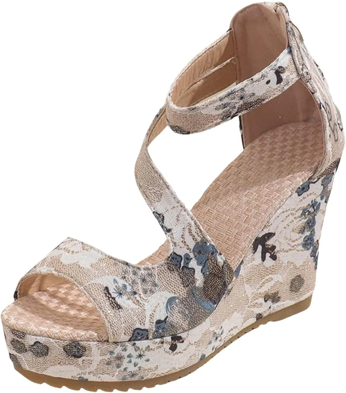Wedges for Women Breathable Open Toe Wedges Sandals Summer Sandals Wedge Sandals for Women