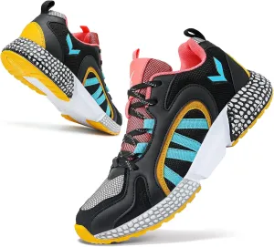 WETIKE Boy's Shoes Mesh Slip on Lightweight Running Sneakers