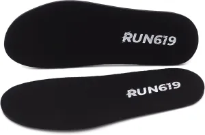 Wide Run 619 Shoe Insoles - Zero Drop Profile, Traditional Shape, Foot Forming, Wide Width - Thick, Firm, Flat Shoe Inserts - Men's 11-12
