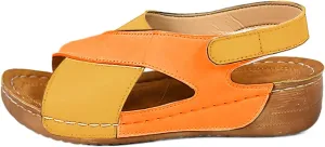 Women Orthopedic Sandals Platform Arch Support Lightweight Breathable Walking Shoes Wedge Slippers Damping Sole