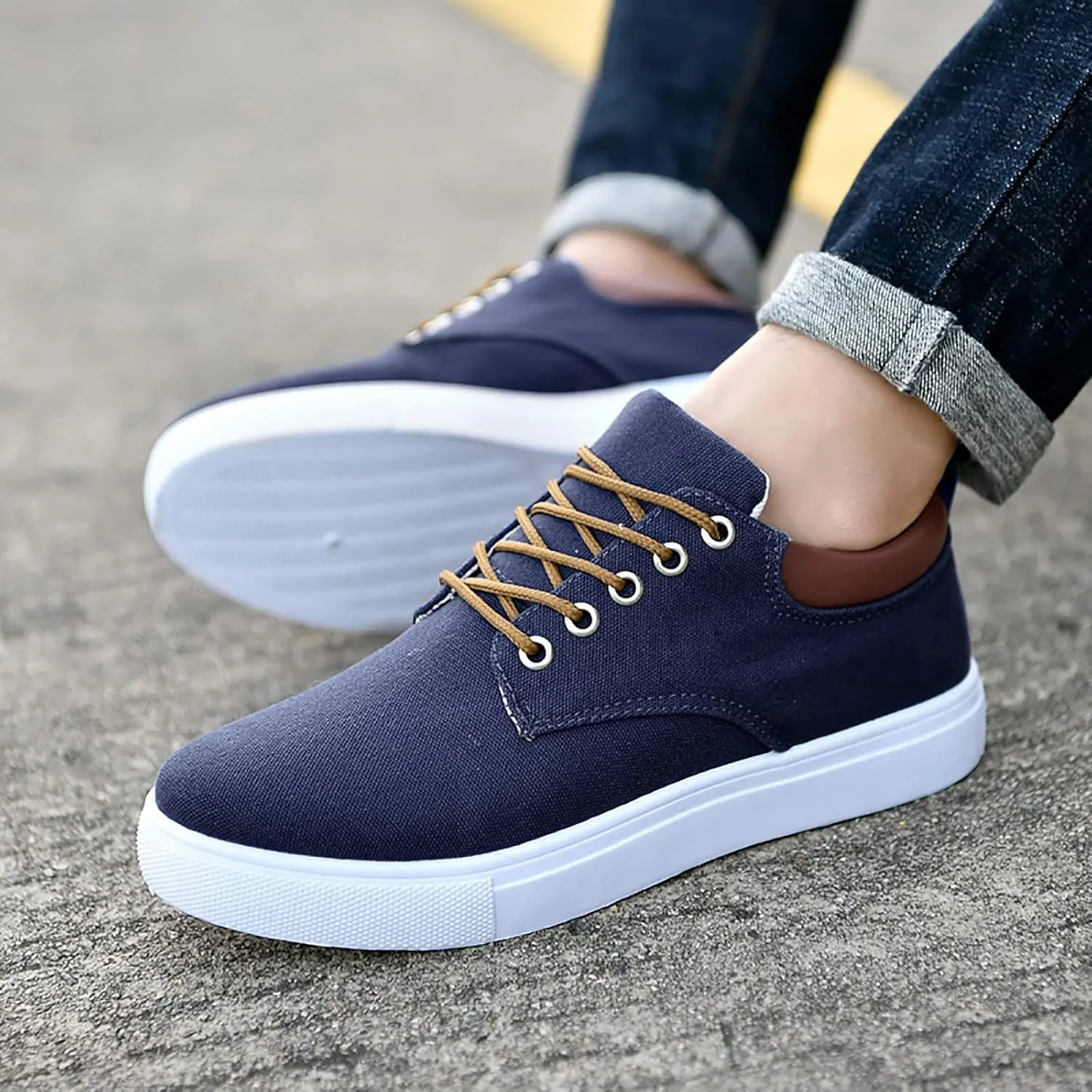 Women Walking Shoes Woven Orthopedic Soft Arch Support Lightweight Sneakers Breathable Slip On Mesh Flat Shoes