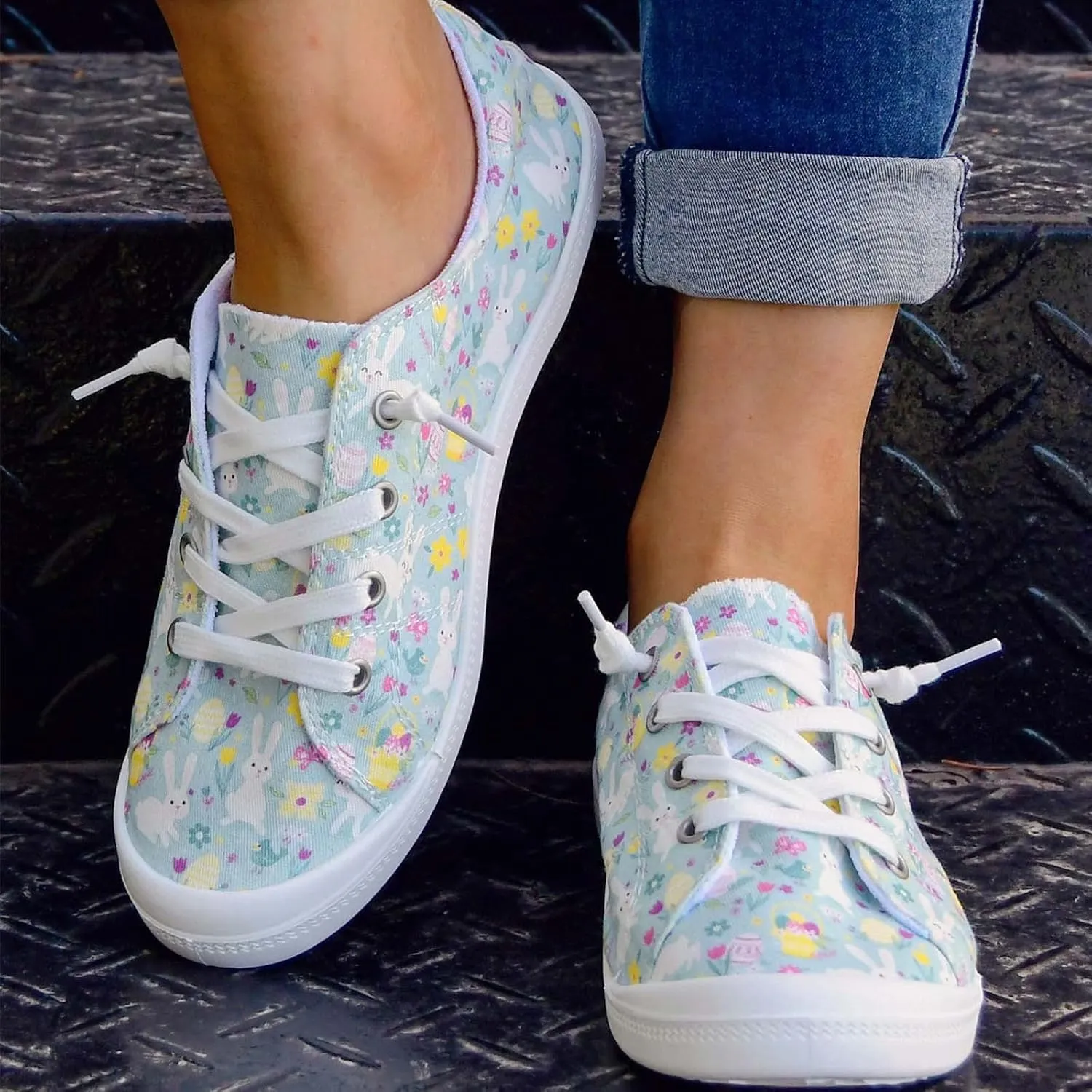 Women's Canvas Shoes,Halloween Pumpkin Ghost Print Flat Sports Shoes for Women Breathable Women's Shoes