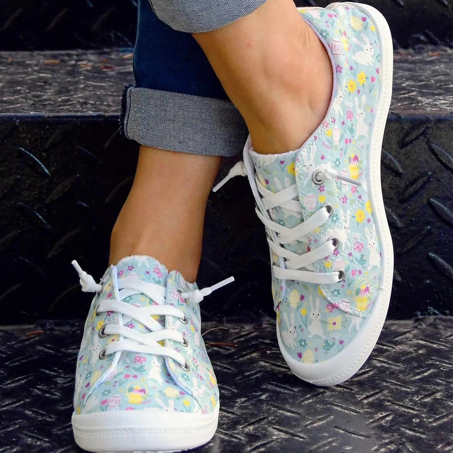 Women's Canvas Shoes,Halloween Pumpkin Ghost Print Flat Sports Shoes for Women Breathable Women's Shoes