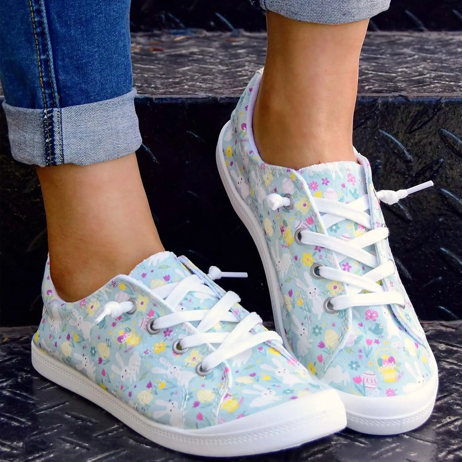 Women's Canvas Shoes,Halloween Pumpkin Ghost Print Flat Sports Shoes for Women Breathable Women's Shoes