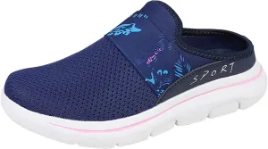 Women's Casual Slip on Half Shoes Breathable Slip On Shoes Women Mesh Breathable White Casual Shoes Black Sneakers Waterproof Tennis Shoe Casual Loafers