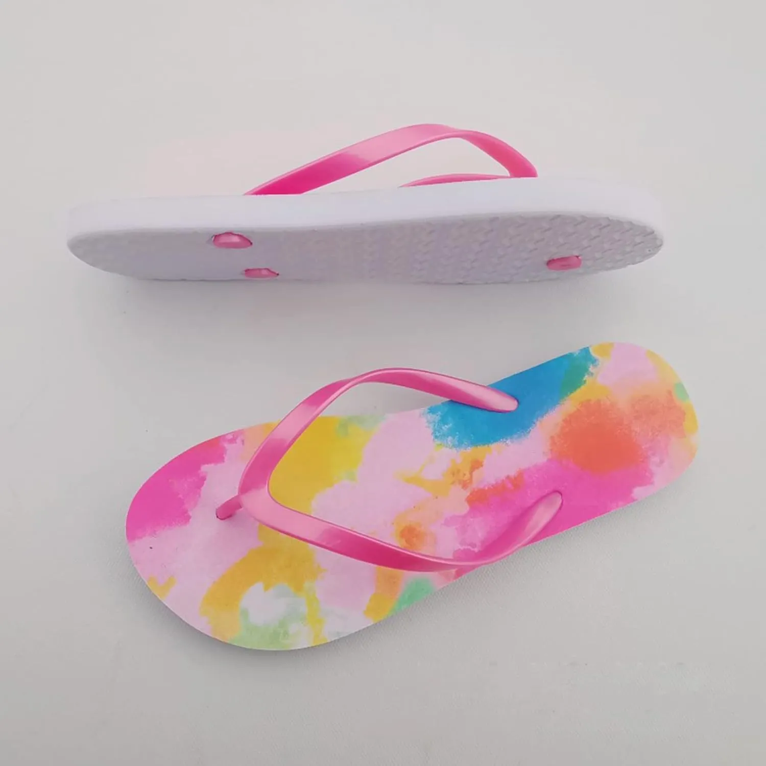 Women's Flip Flops Bohemia Floral Print Thong Sandals Comfortable Dressy Beach Transparent Sandals for Women Heels
