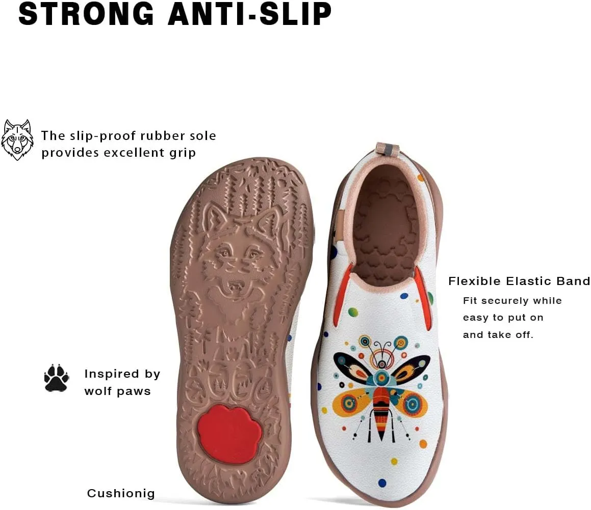 Womens Loafers Comfortable Travel Shoes Slip Ons Walking Lightweight Ladies Cartoon Animal Painted Sneaker