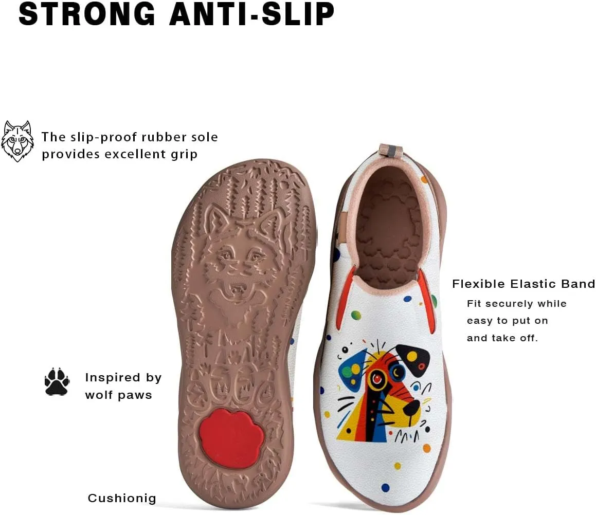 Womens Loafers Comfortable Travel Shoes Slip Ons Walking Lightweight Ladies Cartoon Animal Painted Sneaker