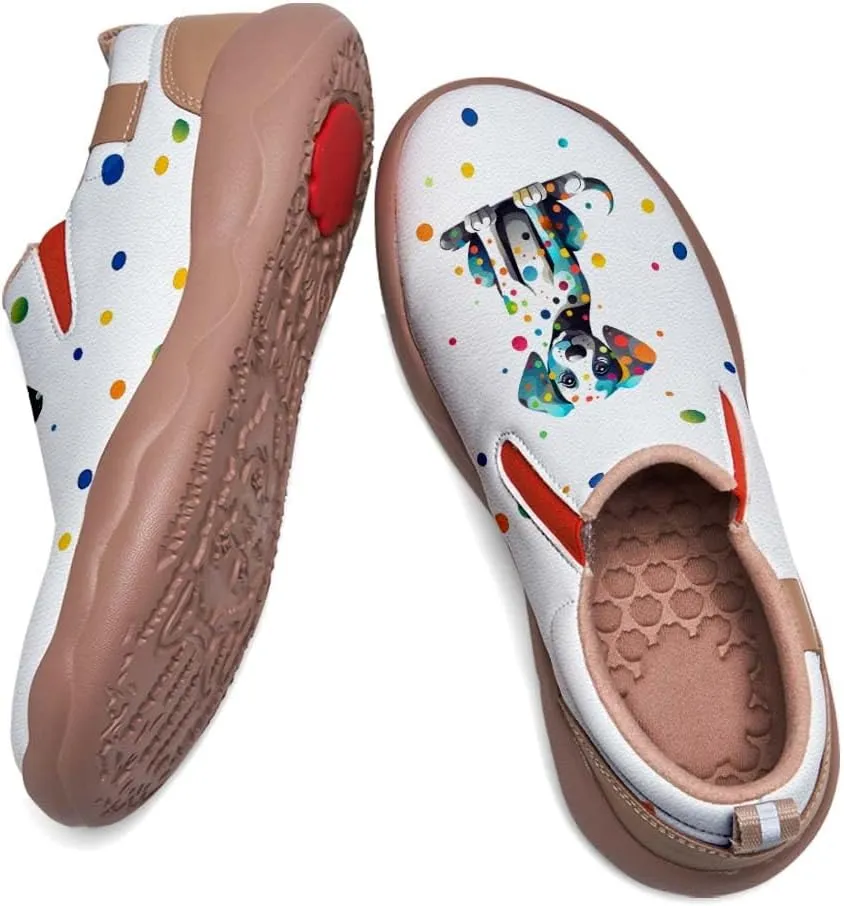 Womens Loafers Comfortable Travel Shoes Slip Ons Walking Lightweight Ladies Cartoon Animal Painted Sneaker