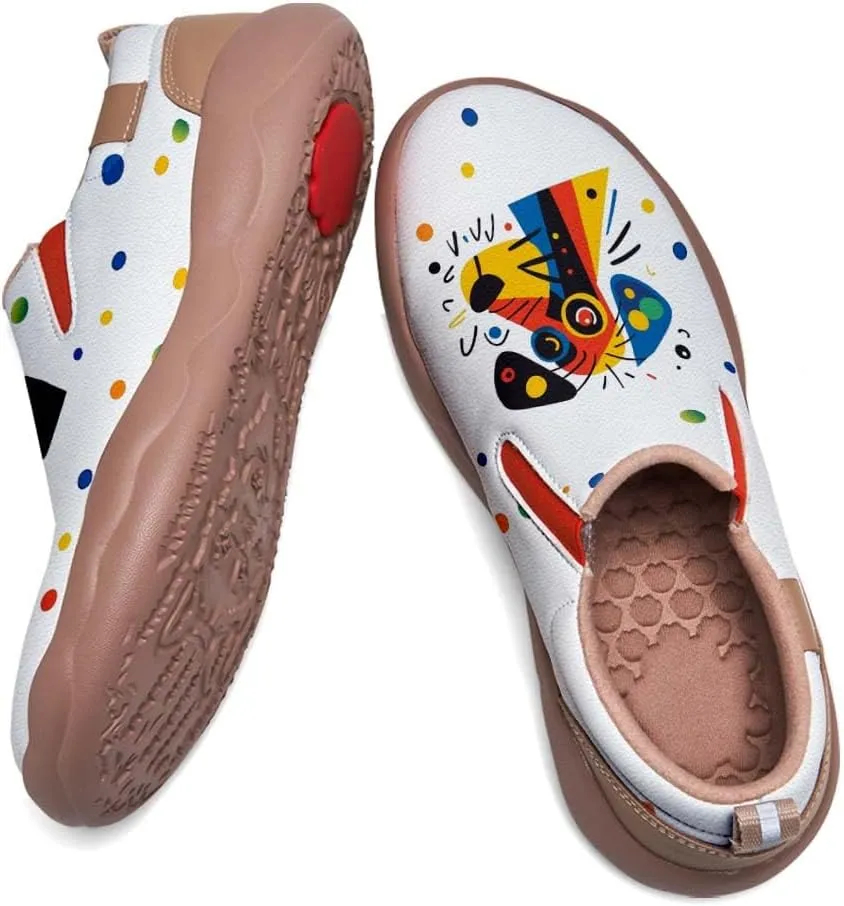 Womens Loafers Comfortable Travel Shoes Slip Ons Walking Lightweight Ladies Cartoon Animal Painted Sneaker