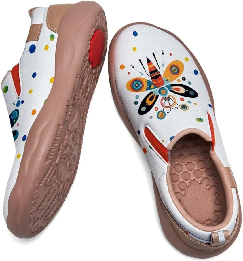 Womens Loafers Comfortable Travel Shoes Slip Ons Walking Lightweight Ladies Cartoon Animal Painted Sneaker