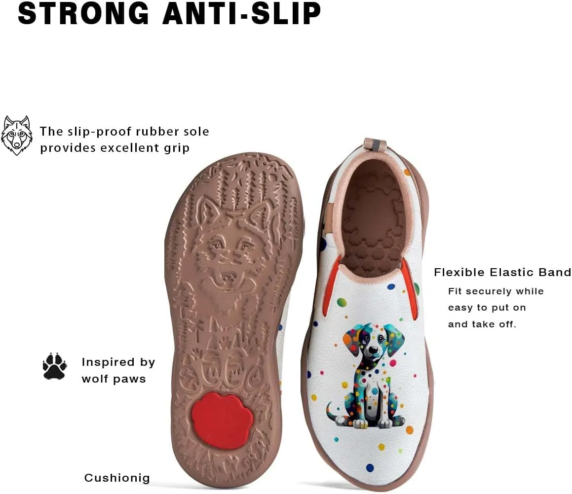 Womens Loafers Comfortable Travel Shoes Slip Ons Walking Lightweight Ladies Cartoon Animal Painted Sneaker