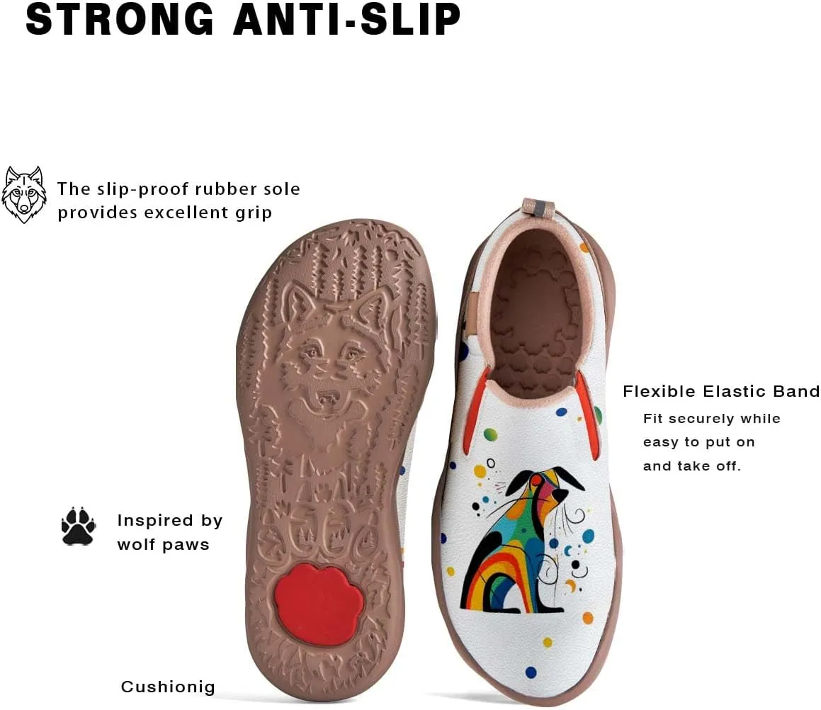 Womens Loafers Comfortable Travel Shoes Slip Ons Walking Lightweight Ladies Cartoon Animal Painted Sneaker