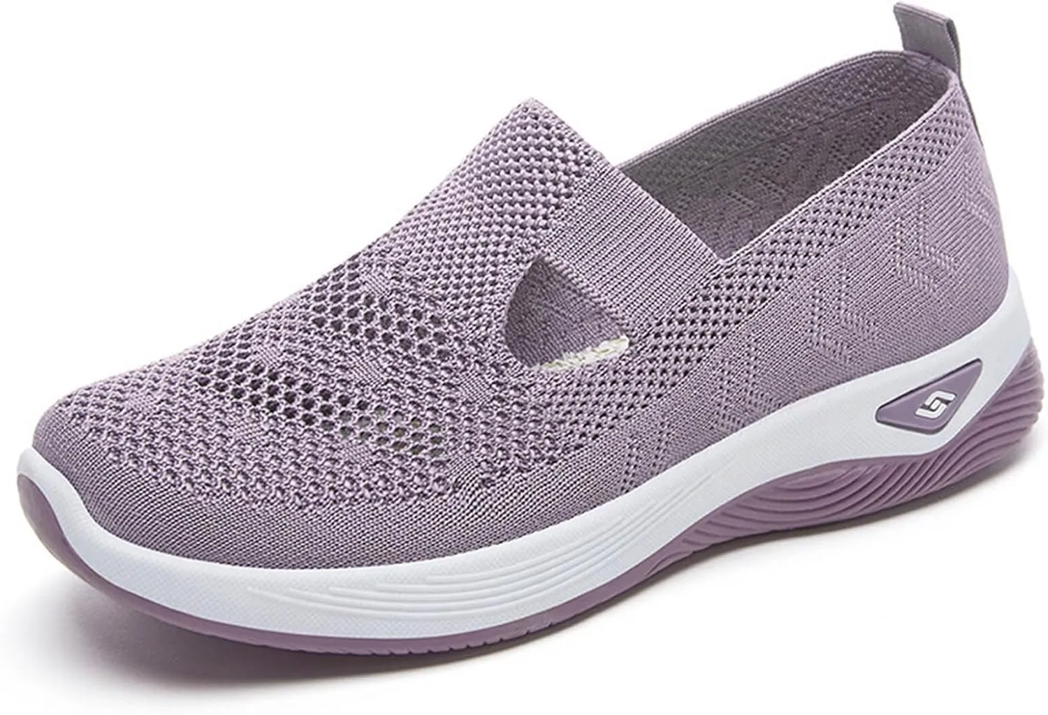 Women's Mesh Shoes Comfortable Soft Bottom Breathable Walking Shoes Large Size Casual One Stirrup Flat Shoes