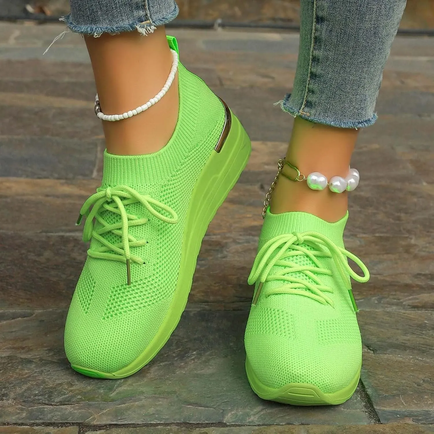Womens Running Walking Shoes Leisure Summer Sport Shoes Running Gym Workout Sneakers Breathable Fashion