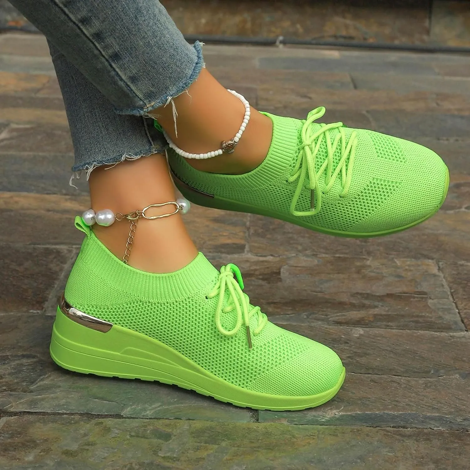 Womens Running Walking Shoes Leisure Summer Sport Shoes Running Gym Workout Sneakers Breathable Fashion
