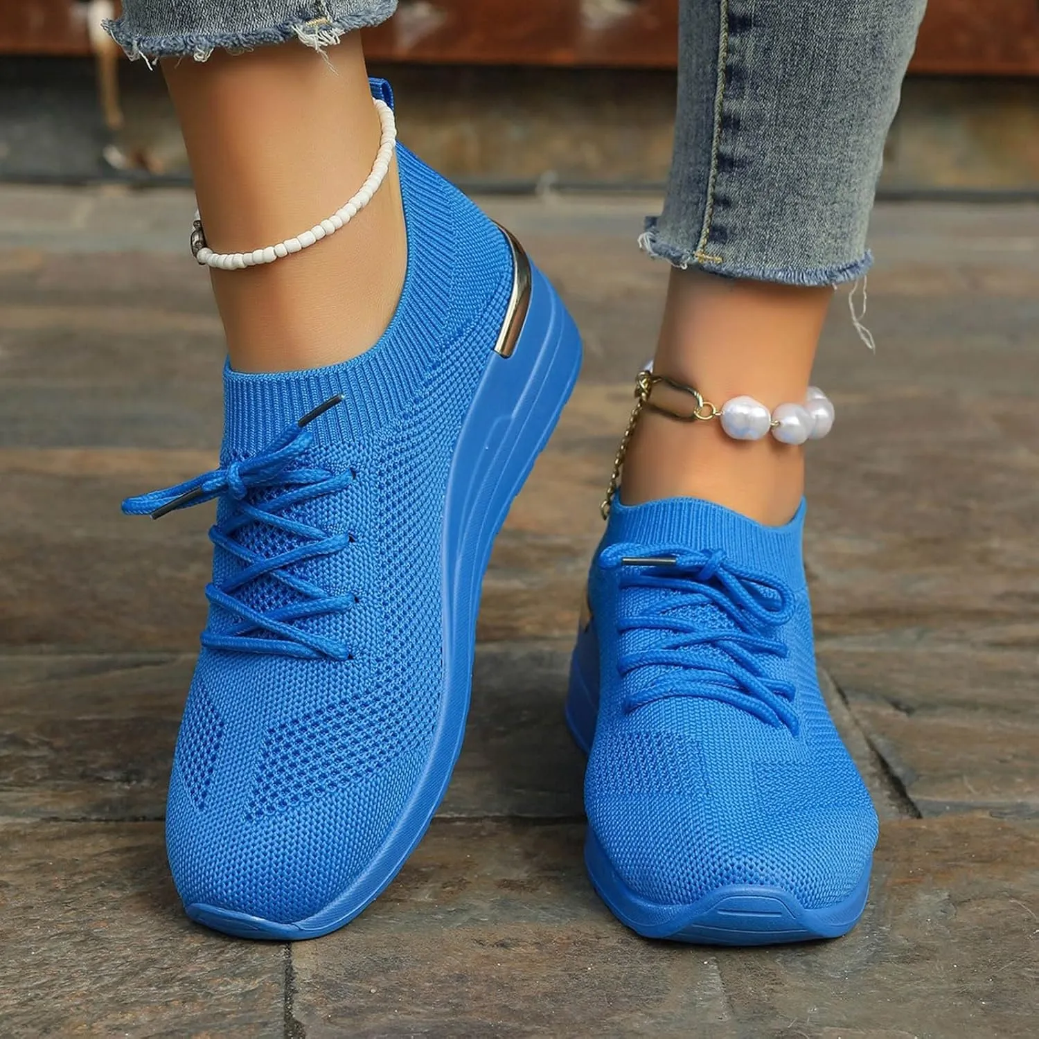 Womens Running Walking Shoes Leisure Summer Sport Shoes Running Gym Workout Sneakers Breathable Fashion