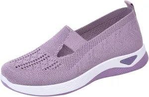Womens Slip On Sneakers Casual Comfortable Walking Shoes Lightweight Canvas Flats Breathable Mesh Non Slip Loafers