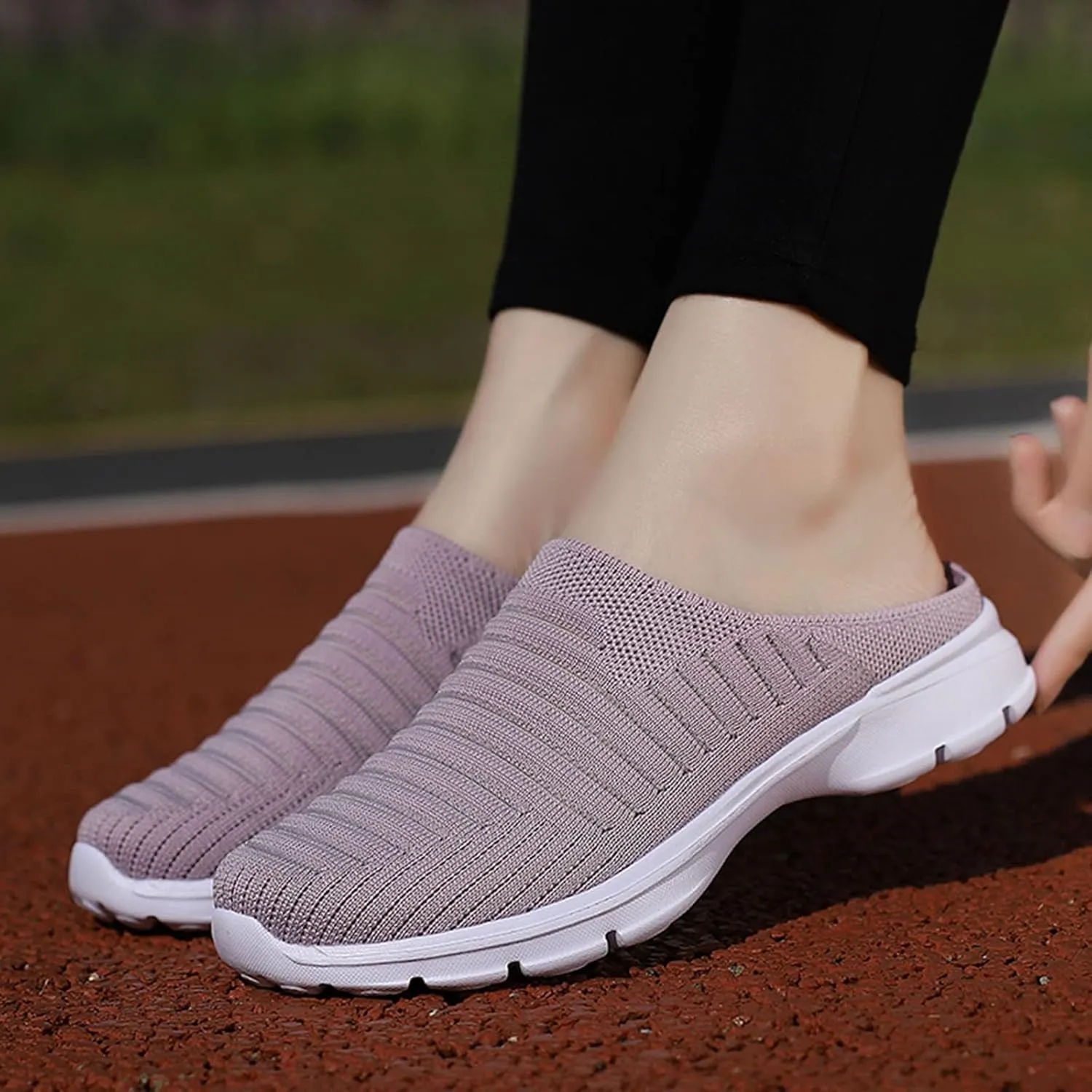 Womens Slip On Sneakers Casual Comfortable Walking Shoes Lightweight Canvas Flats Breathable Mesh Non Slip Loafers