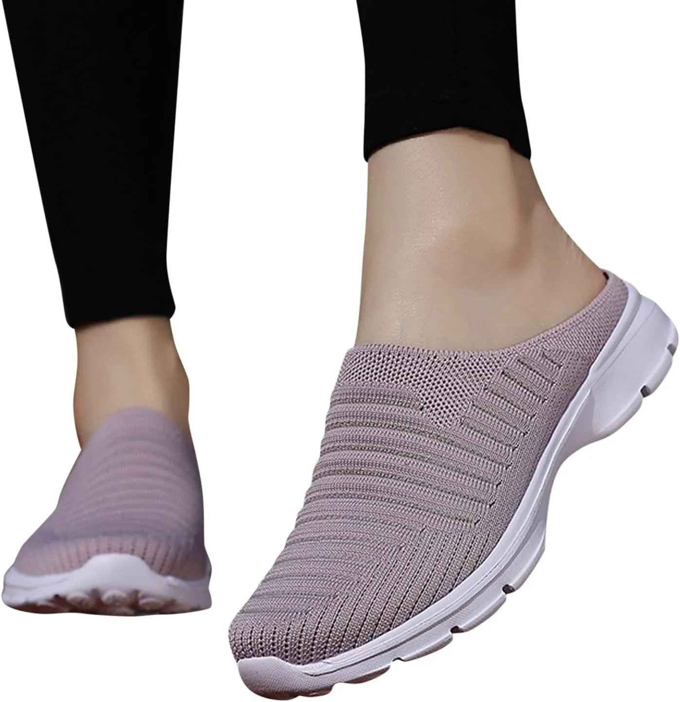 Womens Slip On Sneakers Casual Comfortable Walking Shoes Lightweight Canvas Flats Breathable Mesh Non Slip Loafers