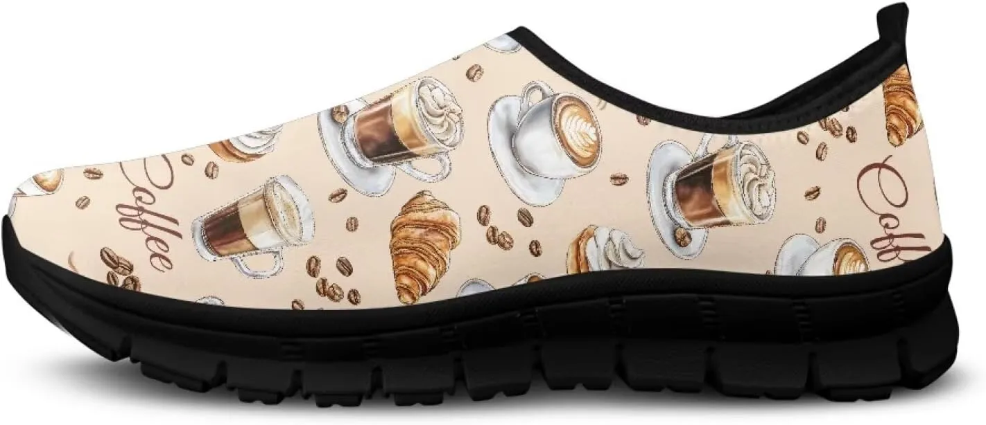 Women's Slip Ons Flat Lightweight Sneakers Walking Casual Loafers Comfortable Art Painted Travel Outdoor Shoes US Size 5.5-11.5