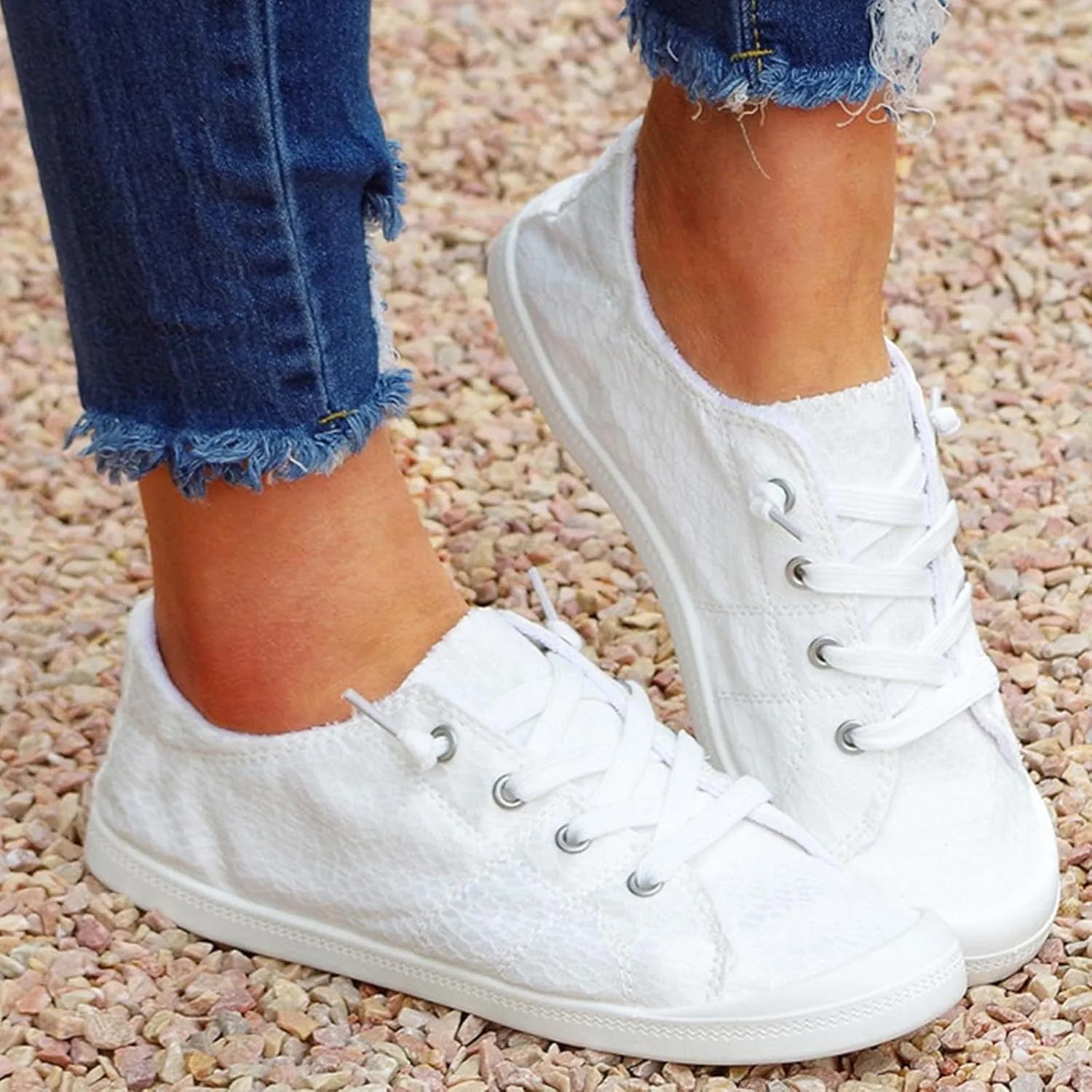 Women's Soft Ladies Loafers Flat Shoes Autumn Vulcanize Canvas Women's Lightweight Breathable Casual Shoes