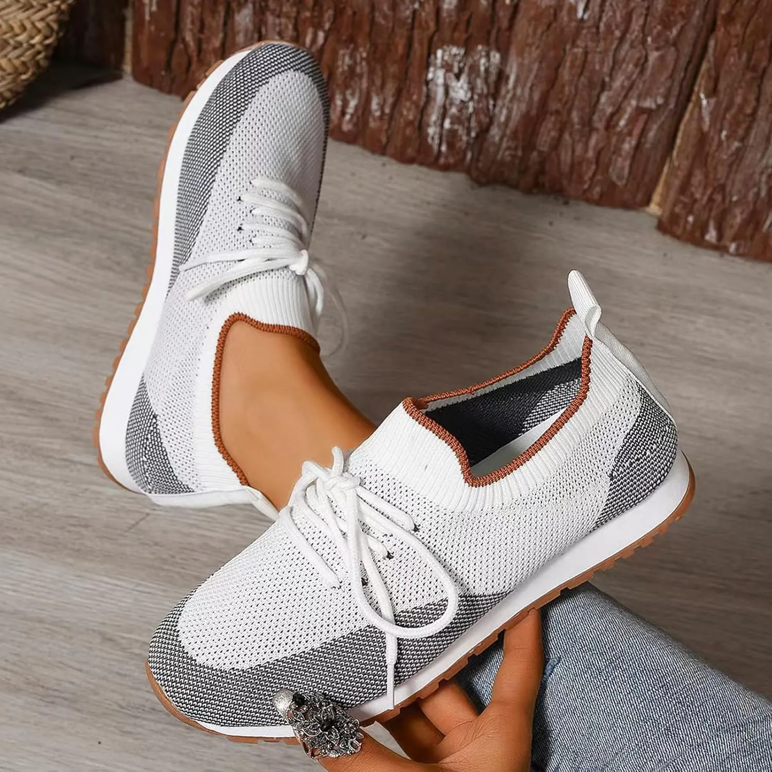 Women's Soft Sole Cushion Sneakers Non Slip Workout Fashion Tennis Running Sneakers Arch Support Walking Shoe