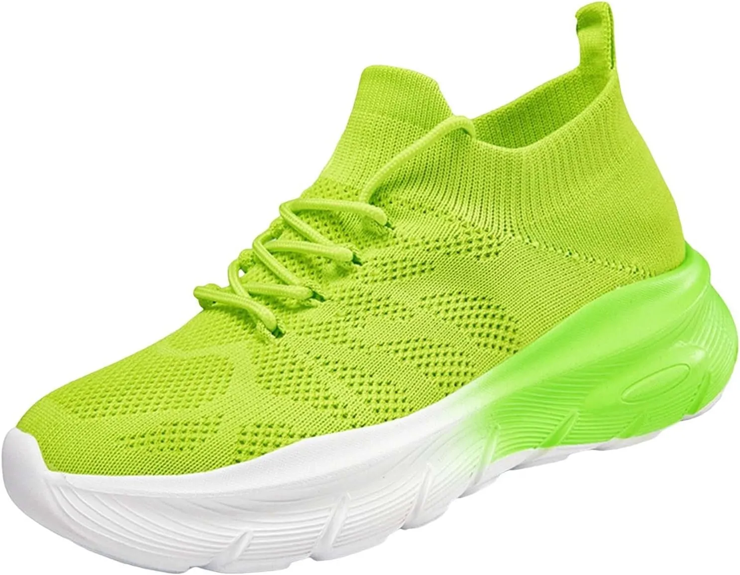 Women's Walking Shoes Breathable Knitted Mesh Running Hiking Sneakers Soft Memory Foam Casual Sport Sneaker