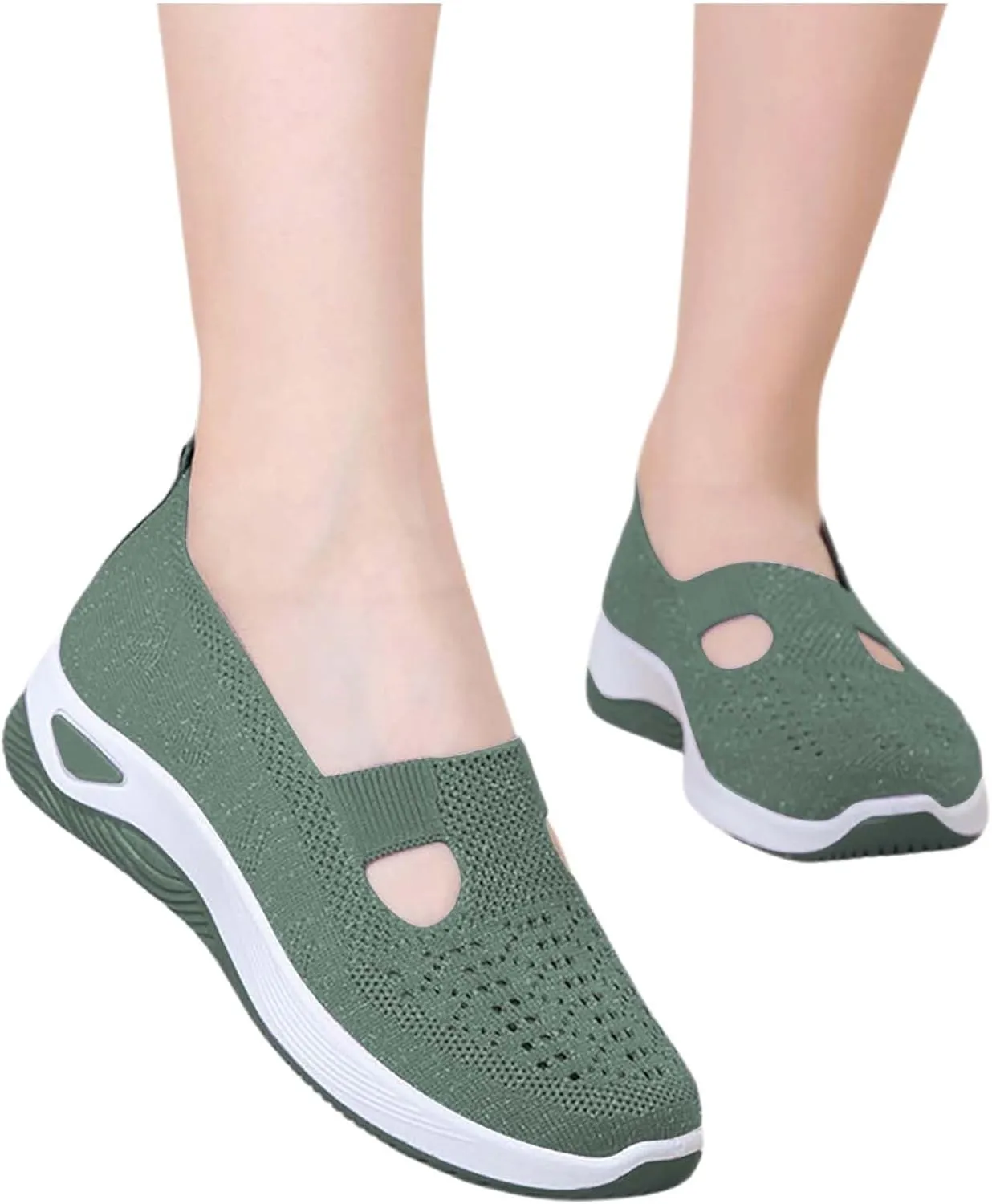 Women's Woven Orthopedic Breathable Soft Shoes Tennis Shoes Men Mesh Casual Shoes Trendy Women's Fashion Sneakers White Tennis Shoe Trainers Shoe