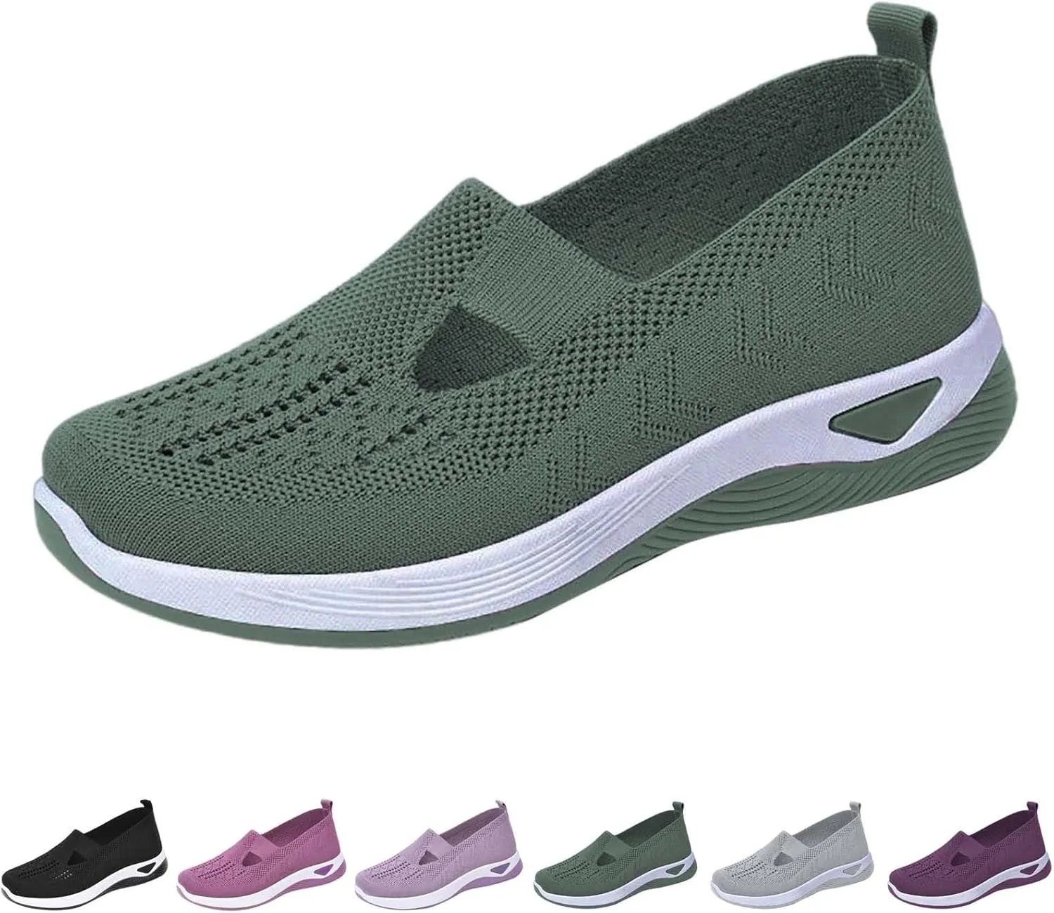 Women's Woven Orthopedic Breathable Soft Shoes Tennis Shoes Men Mesh Casual Shoes Trendy Women's Fashion Sneakers White Tennis Shoe Trainers Shoe