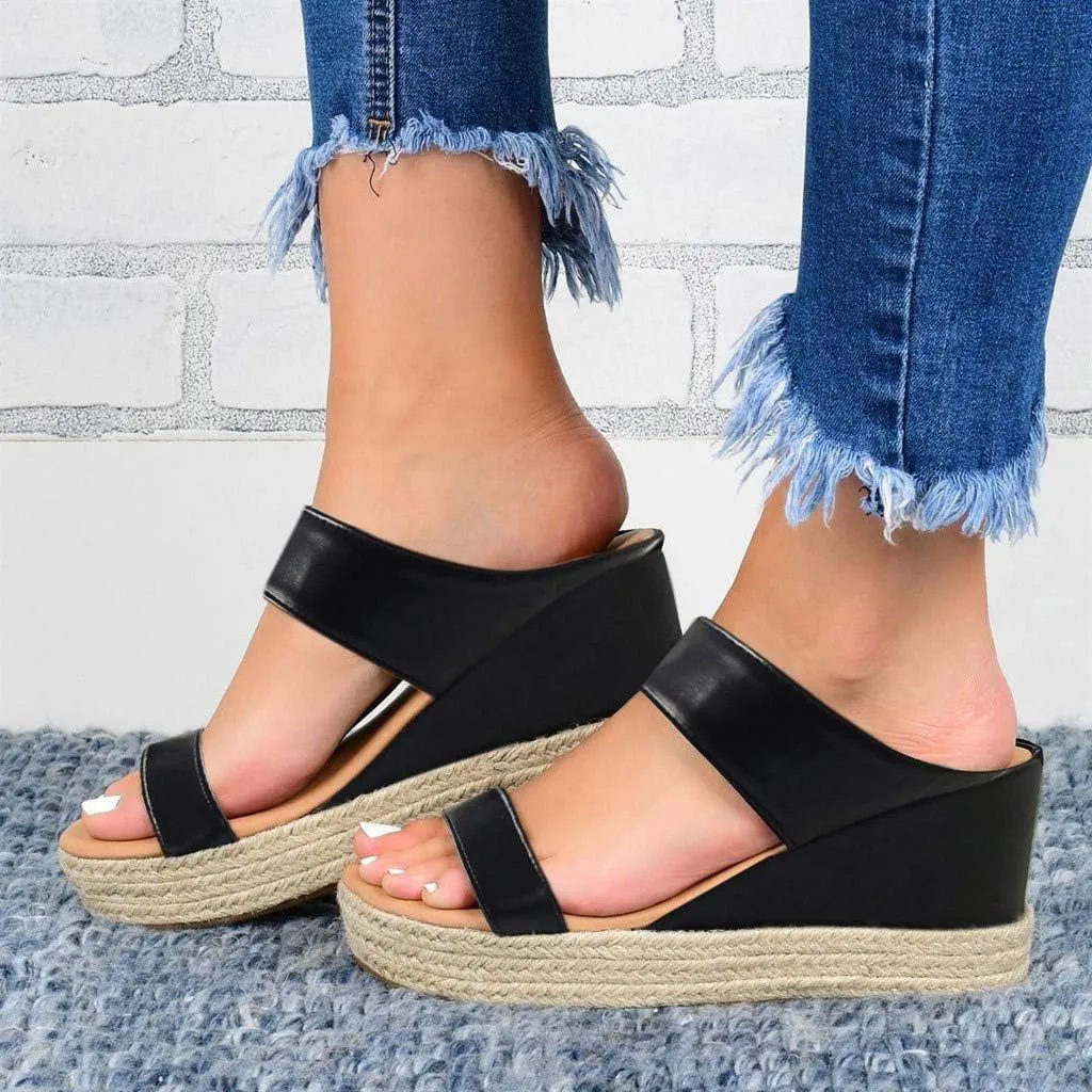 Yanzhenglip Platform Sandals Women, Womens Sandals Wedges Summer Casual High Heels Open Toe Espadrilles, Women'S Sandals With Arch Support