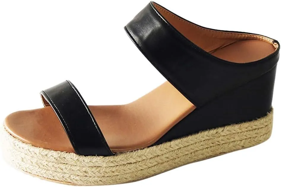Yanzhenglip Platform Sandals Women, Womens Sandals Wedges Summer Casual High Heels Open Toe Espadrilles, Women'S Sandals With Arch Support